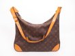 Photo1: LOUIS VUITTON Monogram Leather Brown Shoulder Bag Purse Boulogne 35 #4328