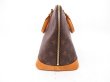 Photo4: LOUIS VUITTON Monogram Leather Brown Hand Bag Purse Alma #4330