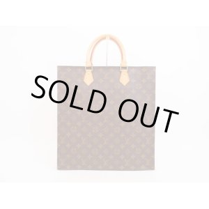 Photo: LOUIS VUITTON Monogram Leather Brown Hand Bag Tote Bag Sac Plat #4334