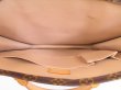 Photo8: LOUIS VUITTON Monogram Leather Brown Hand Bag Tote Bag Sac Plat #4334