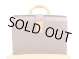 Photo: LOUIS VUITTON Monogram Leather Brown Briefcase Doctor Bag Fermoir #4340