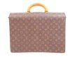 Photo2: LOUIS VUITTON Monogram Leather Brown Briefcase Doctor Bag Fermoir #4340