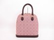 Photo1: LOUIS VUITTON Monogram Mini Canvas Red Hand Bag Purse Alma Haut #4341