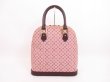 Photo2: LOUIS VUITTON Monogram Mini Canvas Red Hand Bag Purse Alma Haut #4341