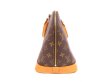 Photo4: LOUIS VUITTON Monogram Leather Brown Hand Bag Purse Alma #4343