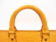 Photo11: LOUIS VUITTON Epi Leather Yellow Hand Bag Purse Sac Triangle #4344