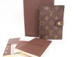 Photo1: LOUIS VUITTON Monogram Leather Broun Document Holders Agenda PM #4352