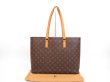 Photo1: LOUIS VUITTON Monogram Leather Brown Tote&Shoppers Bag Luco #4367