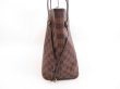 Photo3: LOUIS VUITTON Damier Leather Brown Tote&Shoppers Neverfull MM #4368