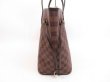 Photo4: LOUIS VUITTON Damier Leather Brown Tote&Shoppers Neverfull MM #4368