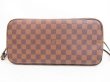 Photo5: LOUIS VUITTON Damier Leather Brown Tote&Shoppers Neverfull MM #4368