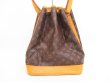 Photo2: LOUIS VUITTON Monogram Leather Brown Shoulder Bag Purse Noe #4369