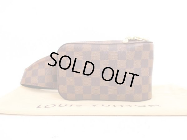 Photo1: LOUIS VUITTON Damier Leather Brown Fanny&Waist Packs Geronimos #4370