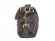 Photo4: LOUIS VUITTON Monogram Denim Black Hand Bag w/Strap Neo Cabby MM #4372