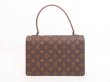 Photo2: LOUIS VUITTON Monogram Leather Brown Hand Bag Purse Concorde #4373