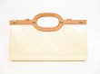 Photo2: LOUIS VUITTON Vernis Patent Leather Ivory Hand Bag Roxbury Drive 2Way #4380