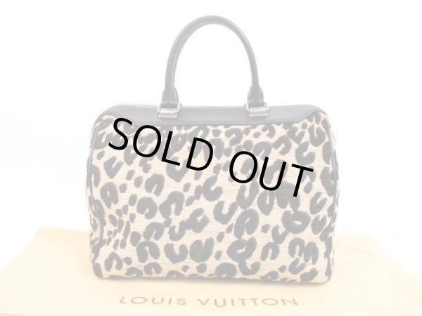 Photo1: LOUIS VUITTON 2012 Limited Leapard Hand Bag Purse Speedy #4382