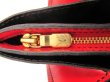 Photo9: LOUIS VUITTON Epi Leather Black & Red Hand Bag Purse Varenne #4383