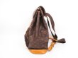 Photo4: LOUIS VUITTON Monogram Leather Brown Backpack Bag Montsouris GM #4384