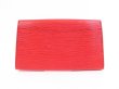 Photo2: LOUIS VUITTON Epi Leather Red Clutch Bag Purse Art Deco #4385