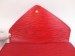 Photo7: LOUIS VUITTON Epi Leather Red Clutch Bag Purse Art Deco #4385