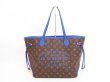 Photo1: LOUIS VUITTON Limited Edition Ikat Blue Tote Bag Neverfull MM #4386