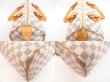 Photo6: LOUIS VUITTON Damier Azur Leather White Hand Bag Purse Speedy25 #4390