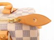 Photo9: LOUIS VUITTON Damier Azur Leather White Hand Bag Purse Speedy25 #4390