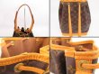 Photo9: LOUIS VUITTON Monogram Leather Brown Shoulder Bag Purse Noe #4391