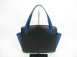 Photo1: LOUIS VUITTON Epi Leather Black & Blue Hand Bag Purse Varenne #4395