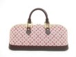 Photo2: LOUIS VUITTON Monogram Mini Canvas Red Hand Bag Alma Long #4401