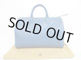 Photo: LOUIS VUITTON Epi Leather Blue Hand Bag Purse Speedy30 #4403