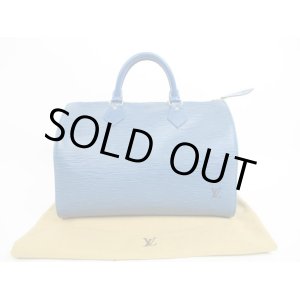 Photo: LOUIS VUITTON Epi Leather Blue Hand Bag Purse Speedy30 #4403