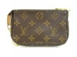 Photo2: LOUIS VUITTON Monogram Leather Brown Chain Pouch Accessories Pouch #4410