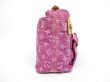 Photo3: LOUIS VUITTON Monogram Denim Pink Shoulder Bag Baggy PM #4413