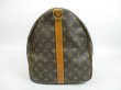 Photo3: LOUIS VUITTON Monogram Leather Brown Gym Bag Keepall 55 Bandouliere #4417