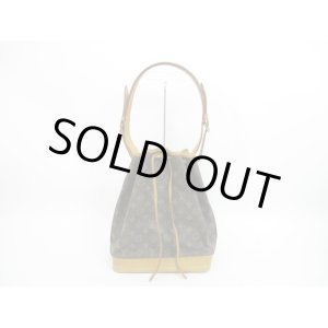 Photo: LOUIS VUITTON Monogram Leather Brown Shoulder Bag Purse Noe #4419