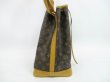 Photo3: LOUIS VUITTON Monogram Leather Brown Shoulder Bag Purse Noe #4419