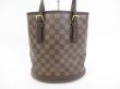 Photo2: LOUIS VUITTON Damier Leather Brown Tote&Shoppers Marais w/Pouch #4421