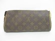 Photo2: LOUIS VUITTON Monogram Leather Brown Evening Bag Eva Pouch With Strap #4425