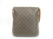 Photo2: LOUIS VUITTON Monogram Leatger Brown Messenger&Cross-body Bag Musette #4431