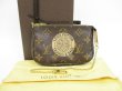 Photo1: LOUIS VUITTON Monogram Leather Brown T&B Accessories Chain Pouch #4432