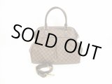 Photo: LOUIS VUITTON Damier Leather Brown Hand Bag With Strap Trevi GM #4437