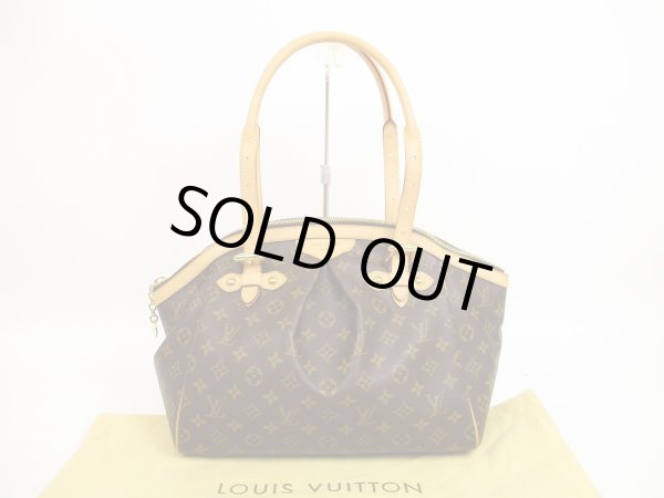 Photo1: LOUIS VUITTON Monogram Leather Brown Tote&Shoppers Bag Tivoli GM #4451