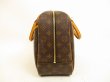 Photo4: LOUIS VUITTON Monogram Leather Brown Hand Bag Purse Deauville #4463