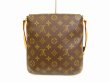 Photo2: LOUIS VUITTON Monogram Leatger Brown Shoulder Bag Musette Salsa Short #4468