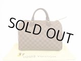 Photo: LOUIS VUITTON Damier Leather Brown Hand Bag Purse Speedy30 #4470