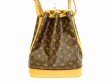 Photo2: LOUIS VUITTON Monogram Leather Brown Shoulder Bag Purse Noe #4471