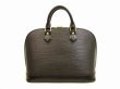 Photo2: LOUIS VUITTON Epi Leather Black Hand Bag Purse Alma #4472