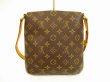 Photo2: LOUIS VUITTON Monogram Leatger Brown Shoulder Bag Musette Salsa Short #4479